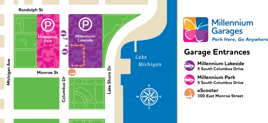 Millennium Garages Reserve Parking Online - Chicago Illinois | EScooter